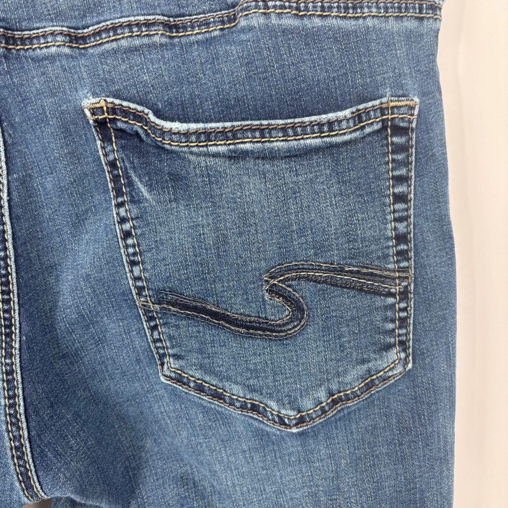 Silver Jeans Craig Mens 36x32 (Tagged 38x34) Blue Bootcut Faded Rugged Classic - Picture 7 of 12